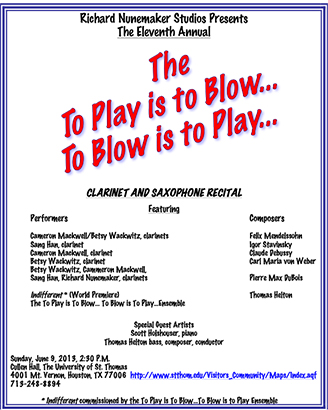 2013 To Play is To Blow