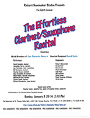 Effortless Clarinet and Sax Recital 2014