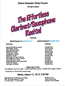 Effortless Clarinet Saxophone Recital 2015