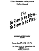 Play is to Blow 2012